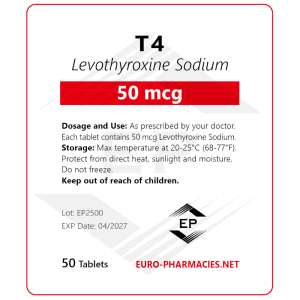 T4 – 50mcg/tab 50 tab/bag